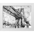 thumbnail image 1 of Harper, Ethan 24x20 White Modern Wood Framed Museum Art Print Titled - Iconic Suspension Bridge II, 1 of 4