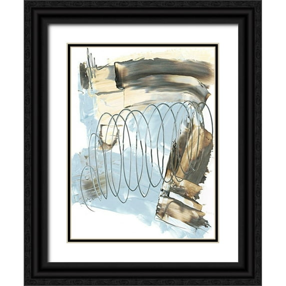 Harper, Ethan 25x32 Black Ornate Wood Framed with Double Matting Museum Art Print Titled - Uncoiled II