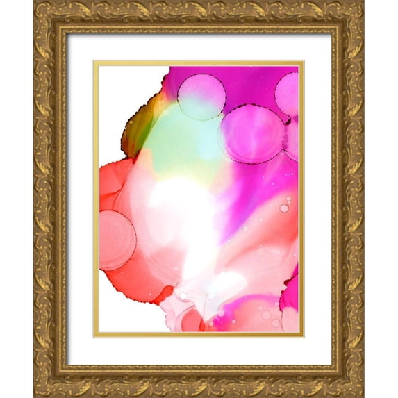 Harper, Ethan 25x32 Gold Ornate Wood Framed with Double Matting Museum Art Print Titled - Lava Pop II