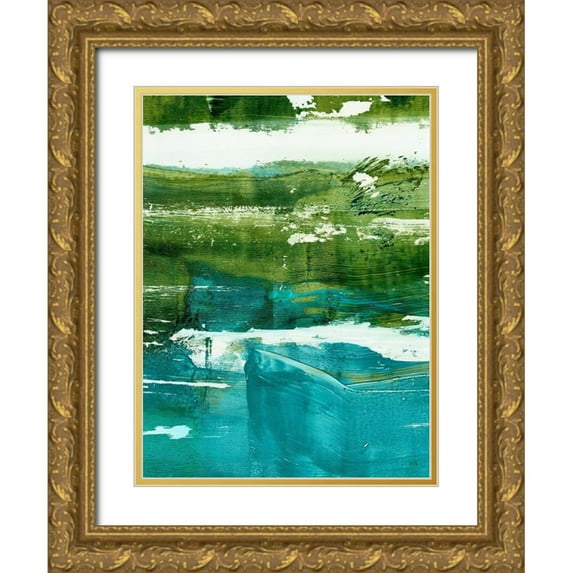 Harper, Ethan 25x32 Gold Ornate Wood Framed with Double Matting Museum Art Print Titled - Terra II