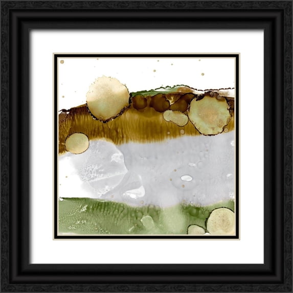 Harper, Ethan 26x26 Black Ornate Wood Framed with Double Matting Museum Art Print Titled - Gold Deposit IV