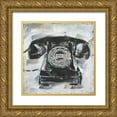thumbnail image 1 of Harper, Ethan 26x26 Gold Ornate Wood Framed with Double Matting Museum Art Print Titled - Retro Phone I, 1 of 4