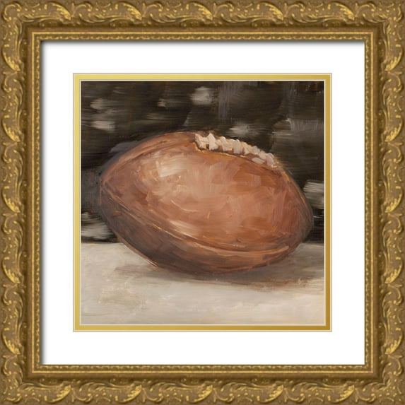 Harper, Ethan 26x26 Gold Ornate Wood Framed with Double Matting Museum Art Print Titled - Vintage Leather IV