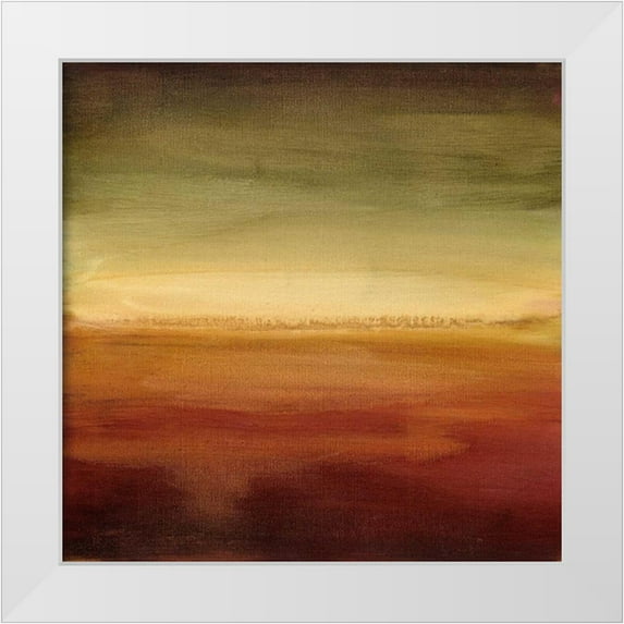 Harper, Ethan 26x26 White Modern Wood Framed Museum Art Print Titled - Abstract Horizon II