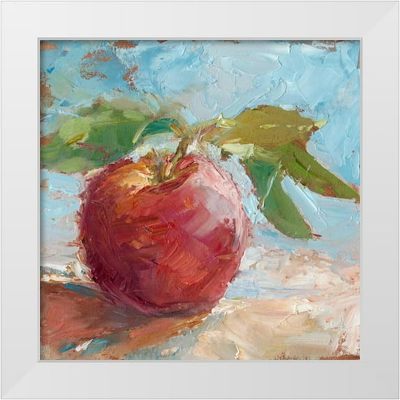 Harper, Ethan 26x26 White Modern Wood Framed Museum Art Print Titled - Impressionist Fruit Study I