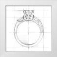 thumbnail image 1 of Harper, Ethan 26x26 White Modern Wood Framed Museum Art Print Titled - Ring Design IV, 1 of 4
