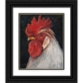 thumbnail image 1 of Harper, Ethan 26x32 Black Ornate Wood Framed with Double Matting Museum Art Print Titled - Rooster Portrait II, 1 of 4