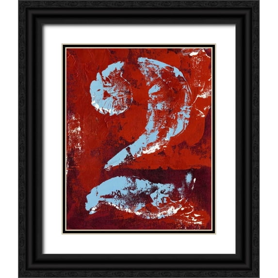 Harper, Ethan 26x32 Black Ornate Wood Framed with Double Matting Museum Art Print Titled - Vintage Numbers II