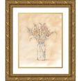 thumbnail image 1 of Harper, Ethan 26x32 Gold Ornate Wood Framed with Double Matting Museum Art Print Titled - Antique Pastel Floral I, 1 of 4