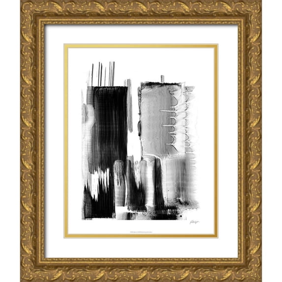 Harper, Ethan 26x32 Gold Ornate Wood Framed with Double Matting Museum Art Print Titled - Night City I