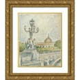 thumbnail image 1 of Harper, Ethan 26x32 Gold Ornate Wood Framed with Double Matting Museum Art Print Titled - View of Paris IV, 1 of 4