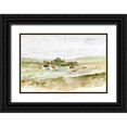 thumbnail image 1 of Harper, Ethan 32x23 Black Ornate Wood Framed with Double Matting Museum Art Print Titled - Farm Valley II, 1 of 4