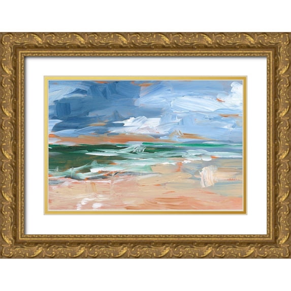 Harper, Ethan 32x23 Gold Ornate Wood Framed with Double Matting Museum Art Print Titled - Painters Composition Study II