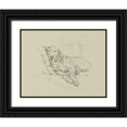 thumbnail image 1 of Harper, Ethan 32x26 Black Ornate Wood Framed with Double Matting Museum Art Print Titled - Golden Sketch II, 1 of 4