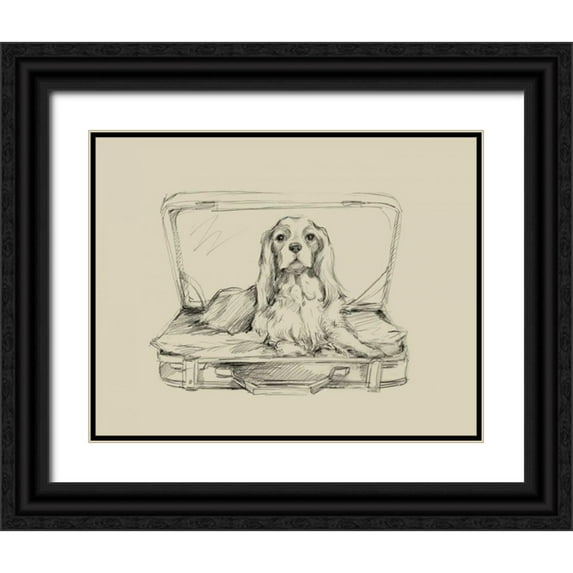 Harper, Ethan 32x26 Black Ornate Wood Framed with Double Matting Museum Art Print Titled - Stowaway IV