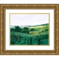 thumbnail image 1 of Harper, Ethan 32x26 Gold Ornate Wood Framed with Double Matting Museum Art Print Titled - Fence Line II, 1 of 4