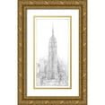thumbnail image 1 of Harper, Ethan 9x14 Gold Ornate Wood Framed with Double Matting Museum Art Print Titled - Aerial City View II, 1 of 4