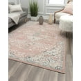 thumbnail image 1 of Harper HY50B Pink Amaranth Transitional Vintage Pink Area Rug, 7'x9', 1 of 5