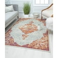 thumbnail image 1 of Harper HY50E Scarlet Sage Transitional Vintage Ivory Area Rug, 5'x7', 1 of 5
