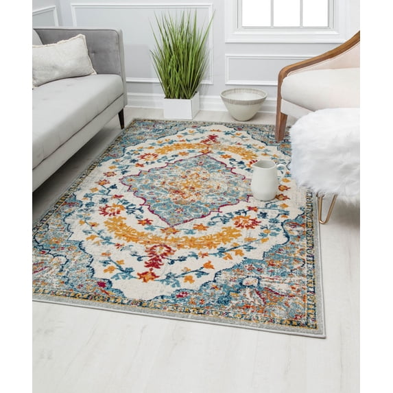 Harper HY50J Garden Party Transitional Vintage Area Rug, 2'6"x4'