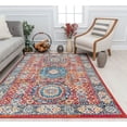 thumbnail image 1 of Harper HY60E Moroccan Red Abstract Vintage Red Area Rug, 2'6" x 4', 1 of 5