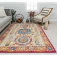 thumbnail image 1 of Harper HY60G Winter Melon Abstract Vintage White Area Rug, 5'3" x 7'0", 1 of 5