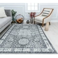 thumbnail image 1 of Harper HY60H Ice Cube Silver Abstract Vintage Gray Area Rug, 2'6" x 4', 1 of 5