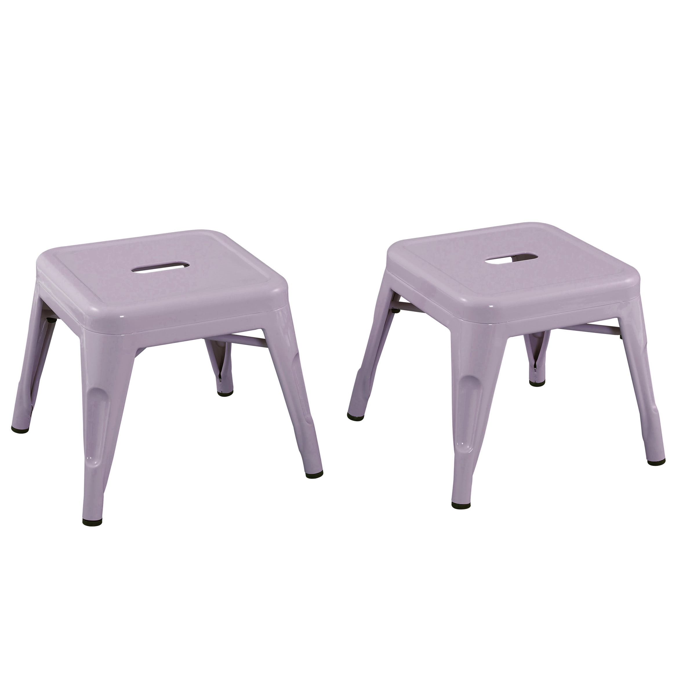 Harper Hudson Kids Metal Stool 2 pack Red Walmart