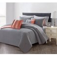 thumbnail image 1 of Harper Lane 9 Piece Gray Solid Bed in a Bag, Queen, 1 of 2