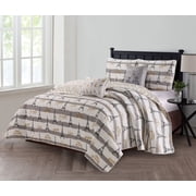 Harper Lane Microfiber Quilt Set, Full/Queen -5 Count