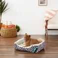 thumbnail image 1 of Harper Lane Monaco Rectangular Plush Pet Bed, Leopard, 1 of 3