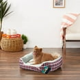 thumbnail image 1 of Harper Lane Monaco Rectangular Plush Pet Bed, Plaid, 1 of 3