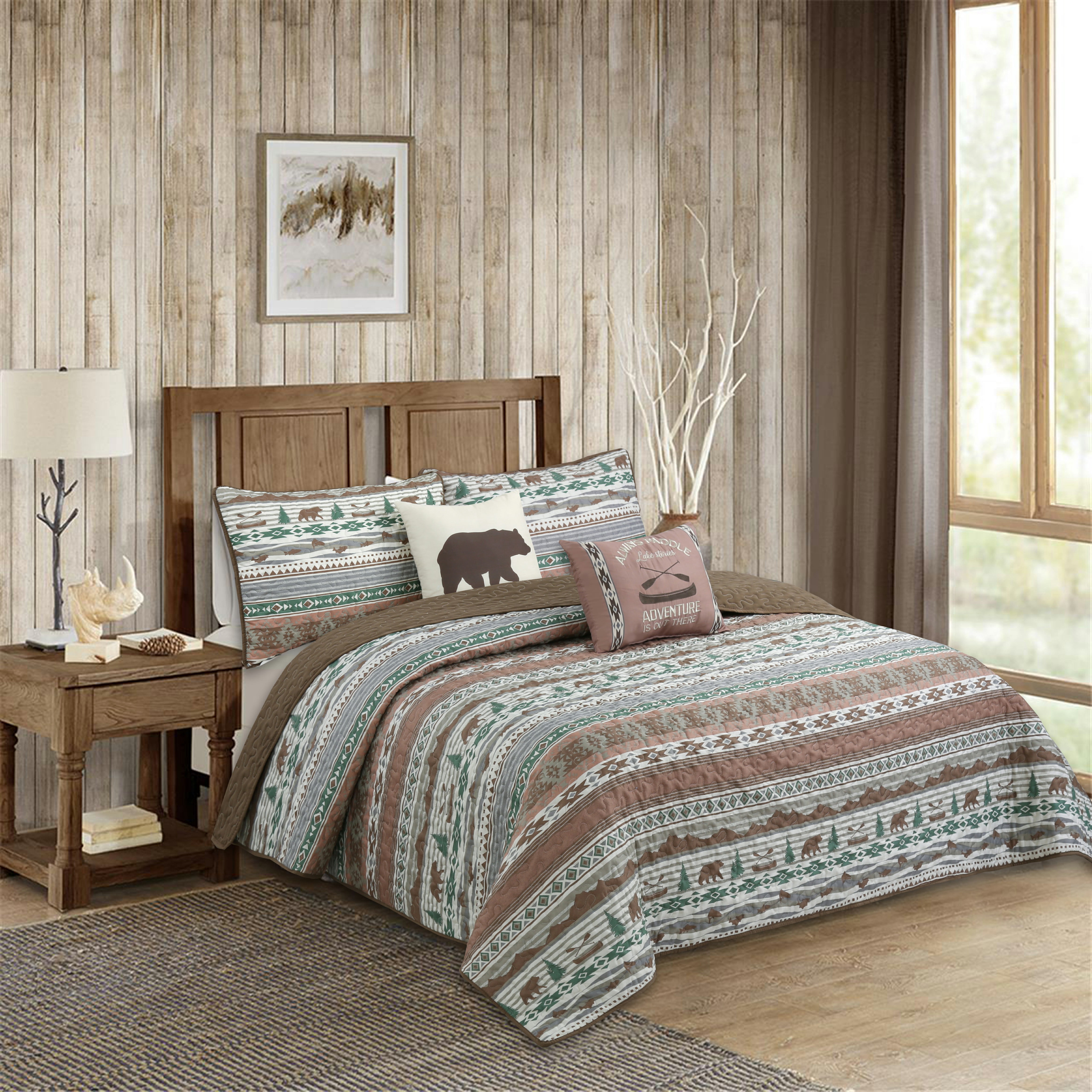 Harper Lane Quilt Set, Twin, Canoe, 4 Piece