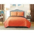 thumbnail image 1 of Harper Lane Reversible University Pride 3-piece Quilt Set King Orange/Navy Blue, 1 of 5