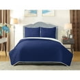 thumbnail image 1 of Harper Lane Reversible University Pride 3-piece Quilt Set Twin XL Navy Blue/White, 1 of 5