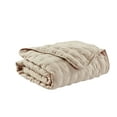 thumbnail image 1 of Harper Lane Ruse Cross Stitch Throw Tan, 1 of 2