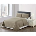 thumbnail image 1 of Harper Lane Trista Chevron Stitch 3-piece Quilt Set Taupe King, 1 of 3