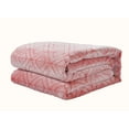 thumbnail image 1 of Harper Lane Velvet Plush Blanket Geo Pink Full/Queen, 1 of 4