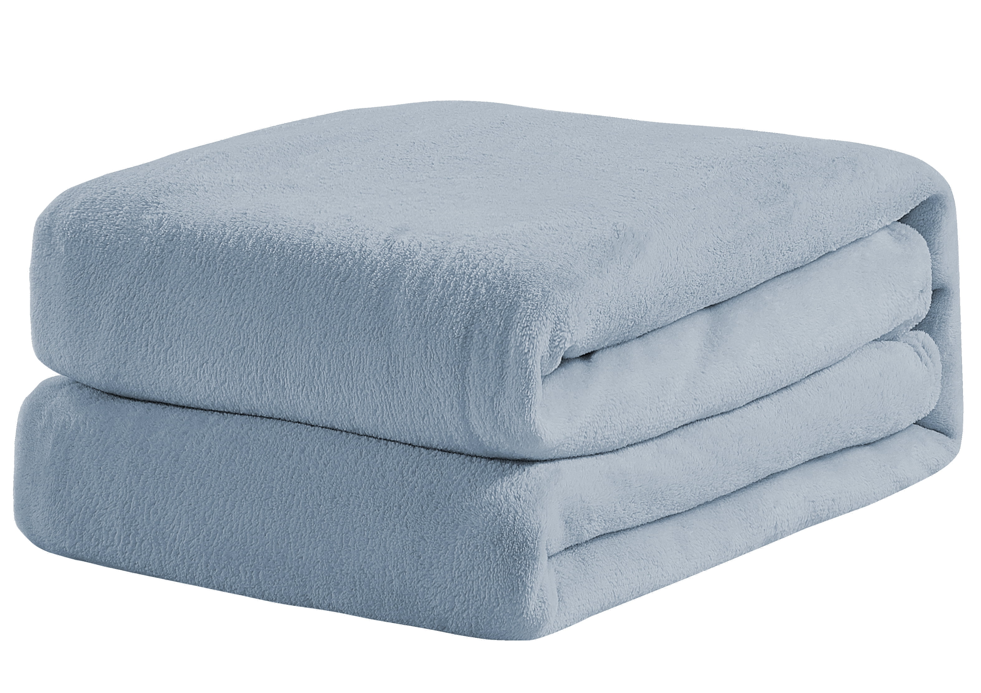 Harper Lane Velvet Plush Blanket Light Blue Full/Queen