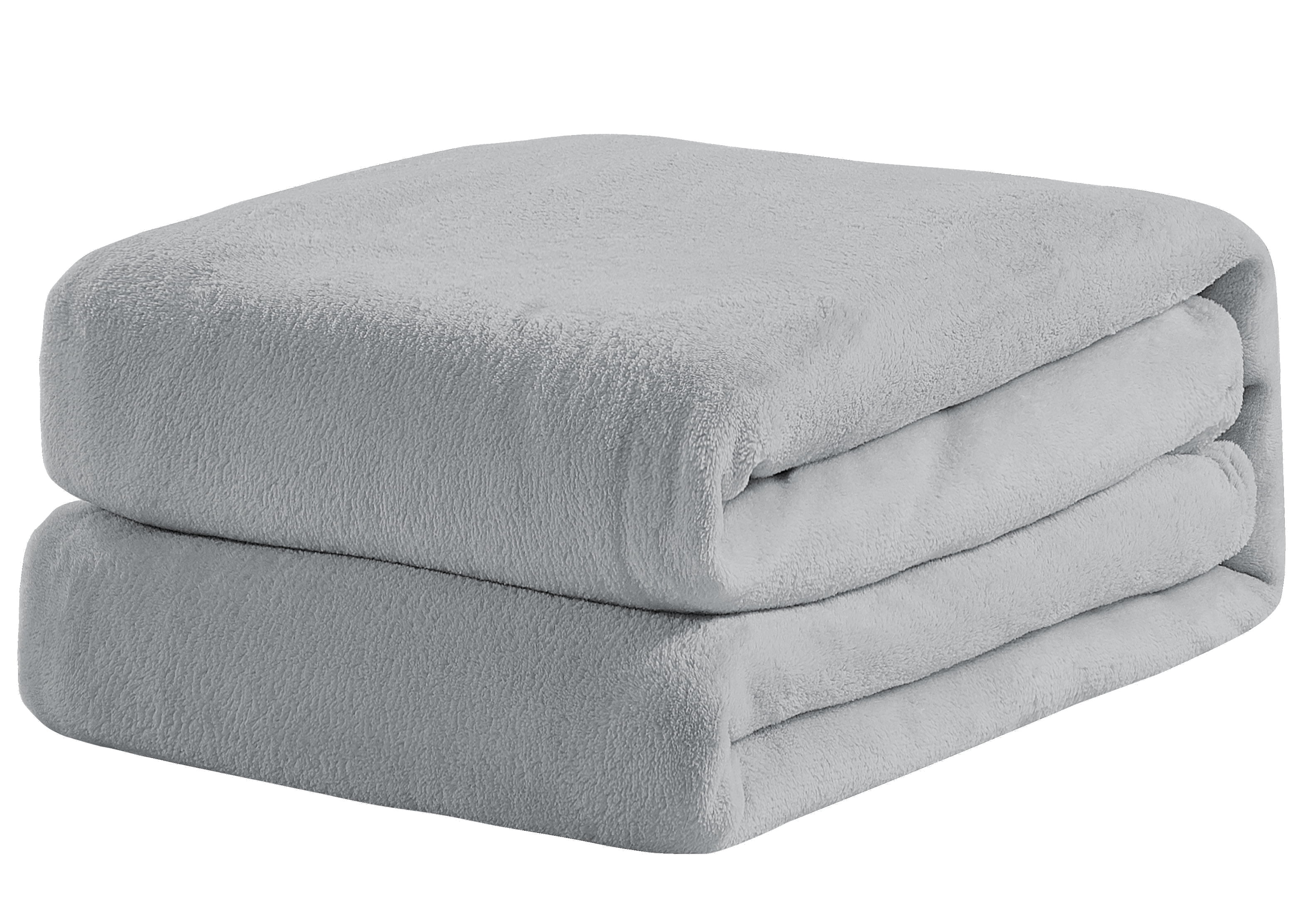 Harper Lane Velvet Plush Blanket Steel Grey King