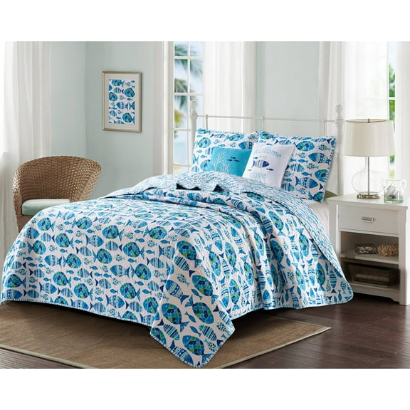 Harper Lane Welcome Cove 4-piece Quilt Set Twin/Twin-XL