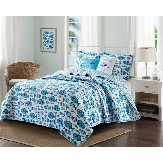 Harper Lane Welcome Cove 4-piece Quilt Set Twin/Twin-XL