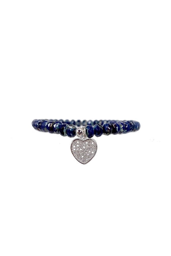 Harper Rhodonite Heart Bracelet