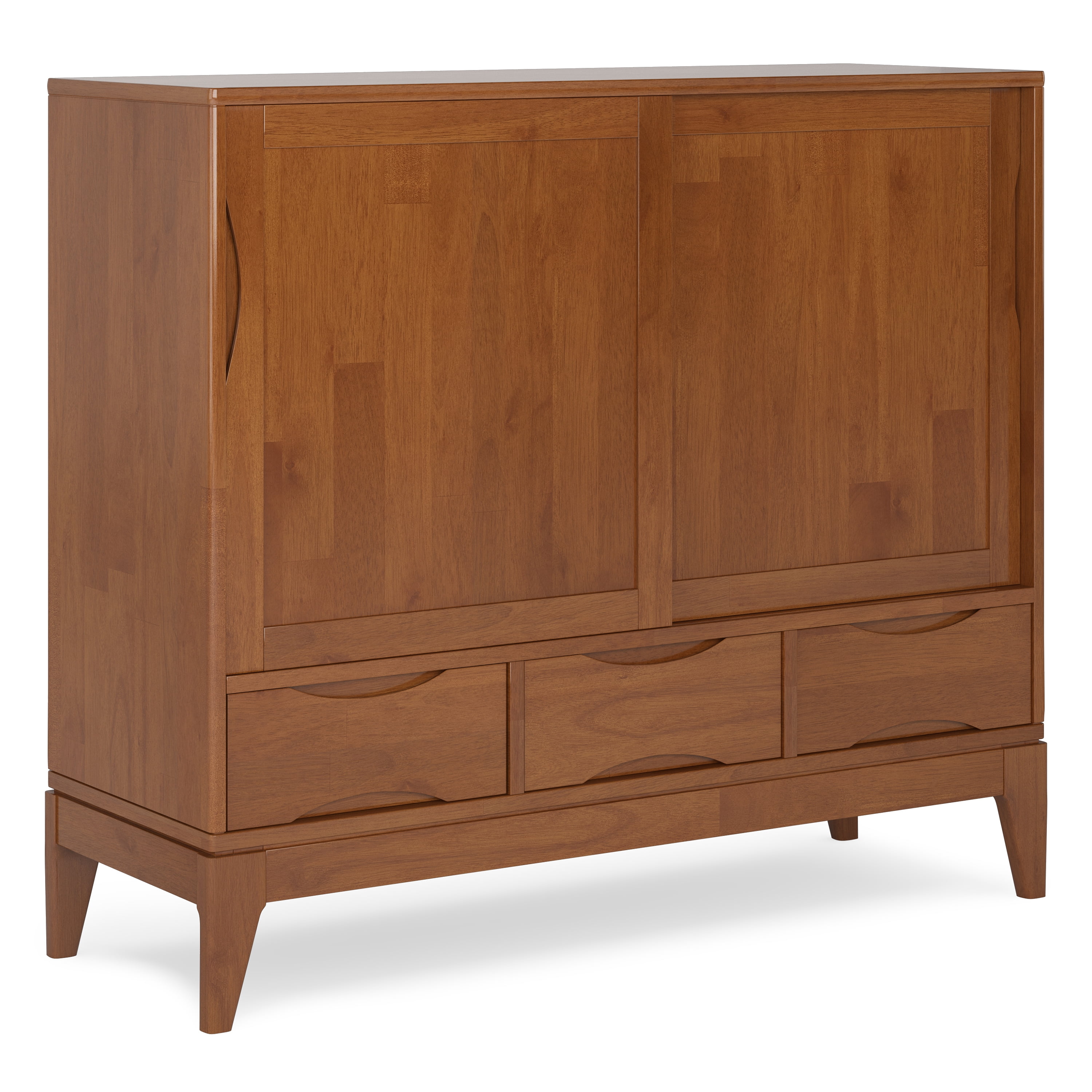 Harper SOLID HARDWOOD 48 inch Wide Modern Medium Storage Cabinet in ...