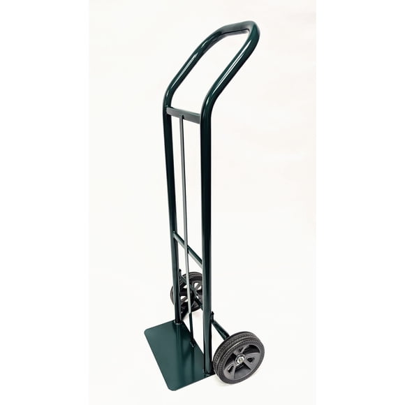 Harper Trucks K54DD04 800 lb. Capacity Continuous Handle Hand Truck with 8" Flat Free DuroTread Pro Wheels, Green Handle/Green Frame
