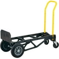 thumbnail image 1 of Harper Trucks PGDY8635P 700 lb Capacity Glass Filled Nylon Convertible Hand Truck and Dolly with 10" Flat-Free Solid Rubber Wheels,Black with Yellow Handle, 1 of 3