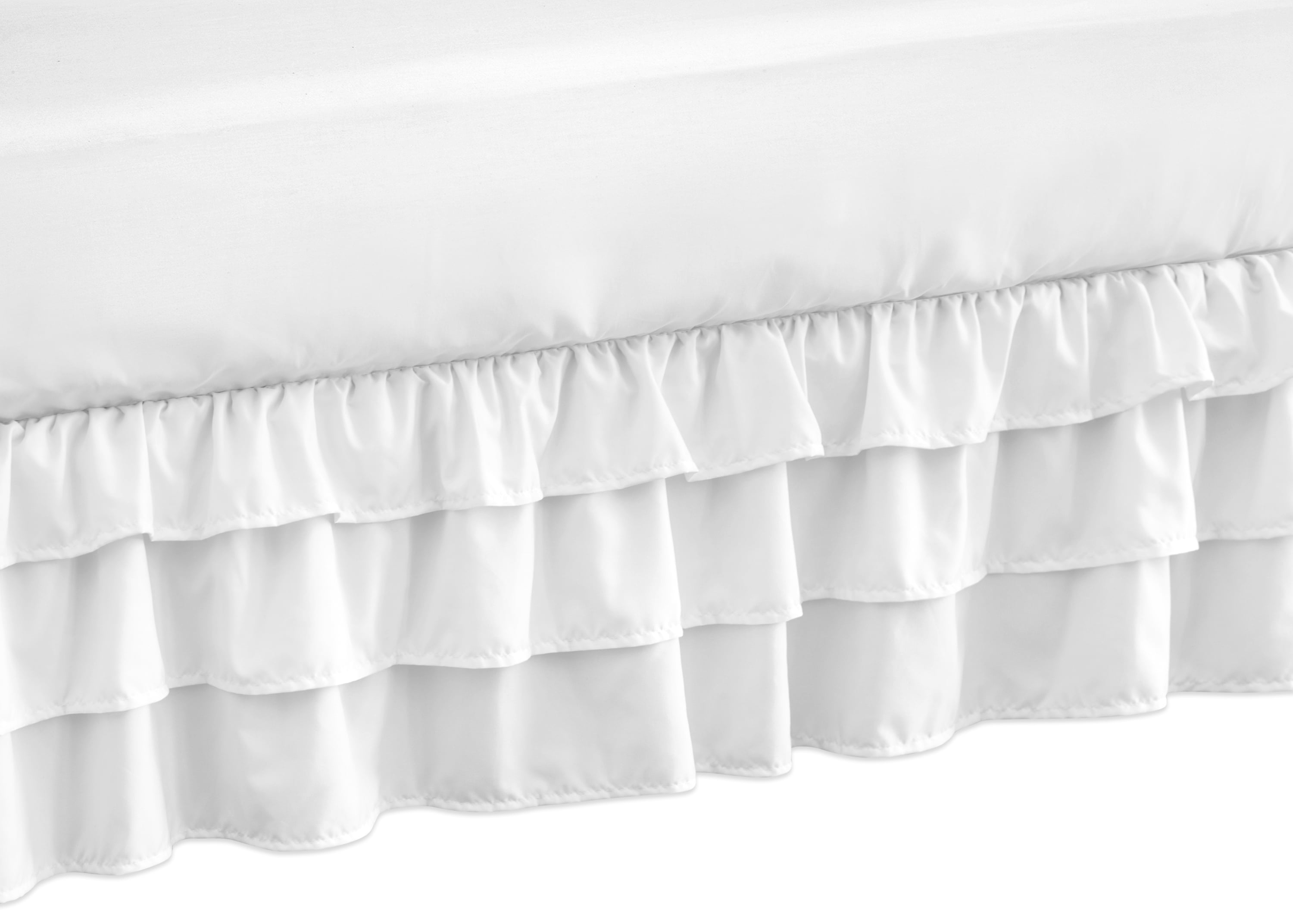Harper White Collection Crib Bed Skirt