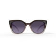 thumbnail image 1 of Harper and Roe HR1004 Sunglasses with Case, Brown Rose Ombre, Square, Plastic, 54-19-148, 1 of 6