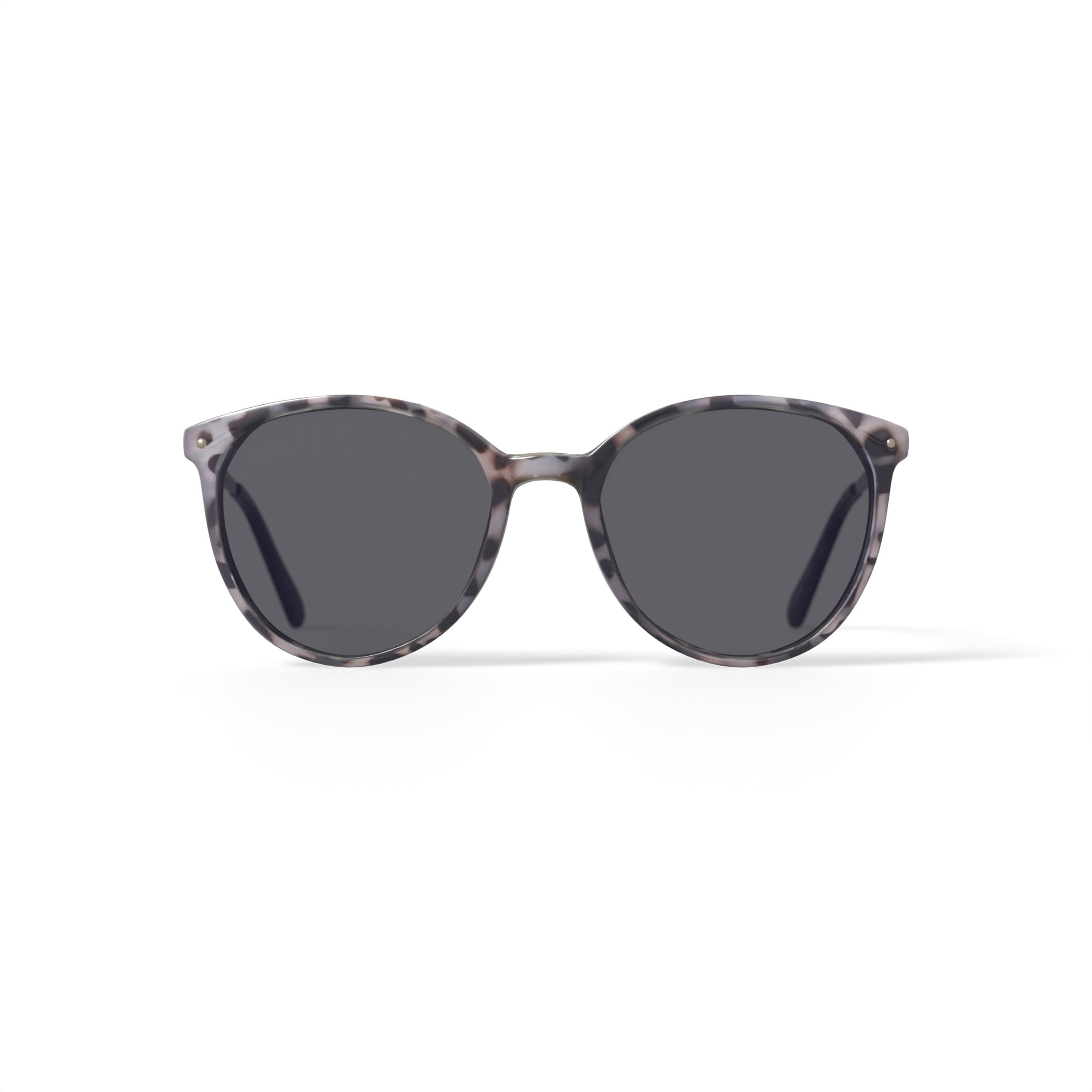 Harper and Roe HR1008 Sunglasses with Case, Nude Demi, Round, Plastic, 52-20-147