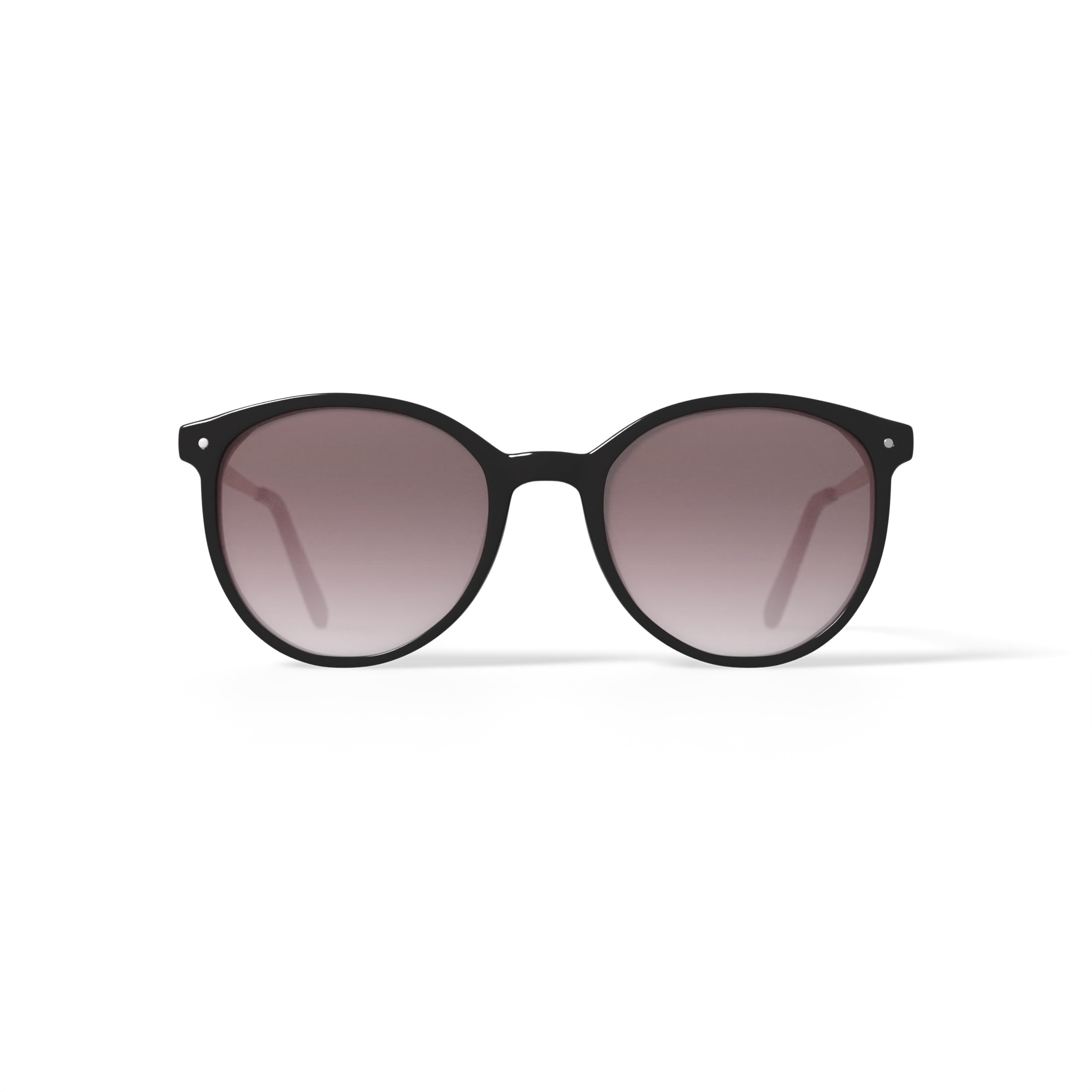 Harper and Roe HR1008 Sunglasses with Case, Black, Round, Plastic, 52-20-147